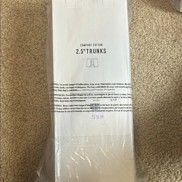 (NWT)Express Men's 2.5" Trunks 5 Pack - Picture 3 of 3